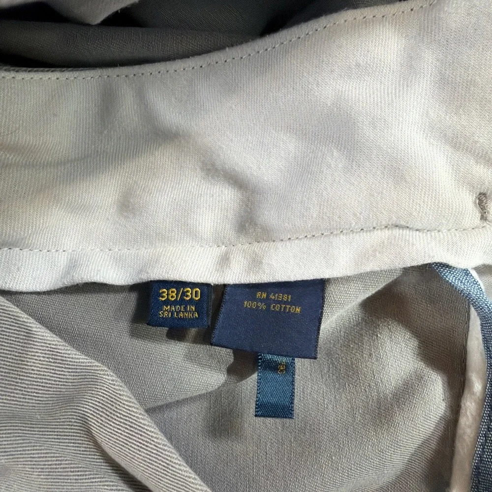 Polo Ralph Lauren Pants Mens‎ 38x30 Gray Classic Fit Chino Cotton Casual